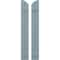 Ekena Millwork Americraft 2-Board (2 Batten) Wood Joined Board-n-Batten Shutters w/Ellipt Top, ARW101BE207X77SBH, PR ARW101BE207X77SBH - alternate 1
